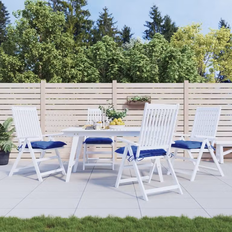 Set di 4 cuscini per pallet vidaXL blu in tessuto Oxford impermeabile e traspirante, L/P/H: 50 x 50 x 7 cm