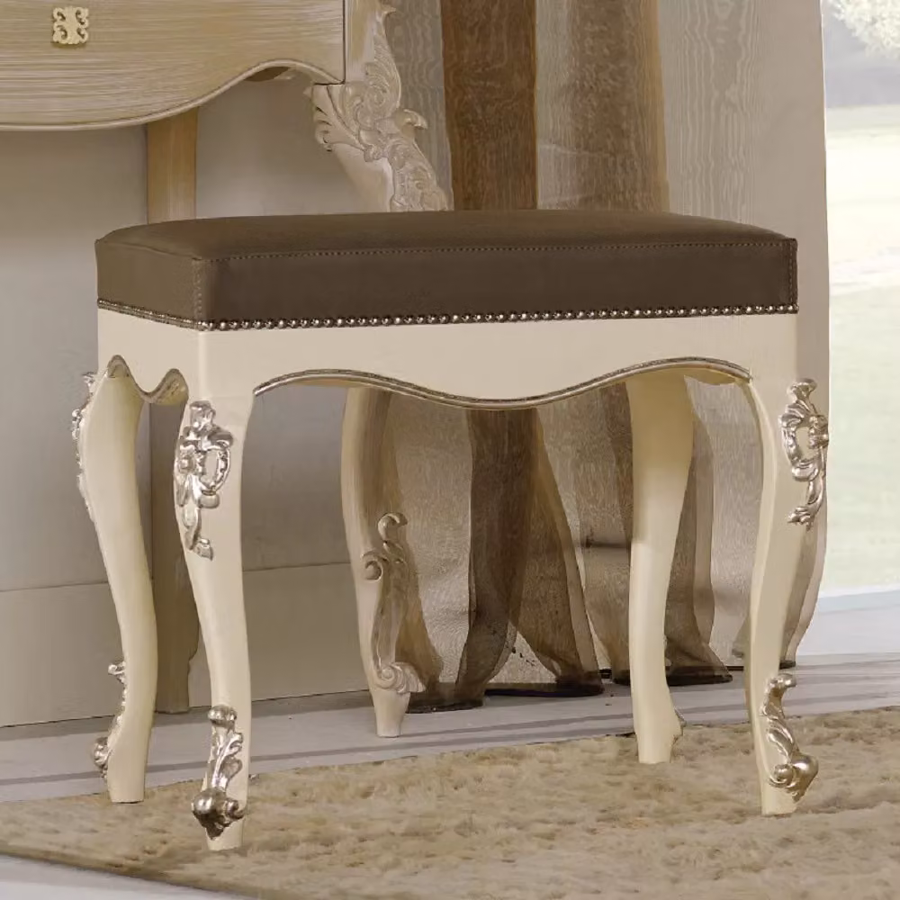 Panchetta classica in legno laccato bianco Mobili 2G L/P/H: 60 x 50 x 54 cm – 2