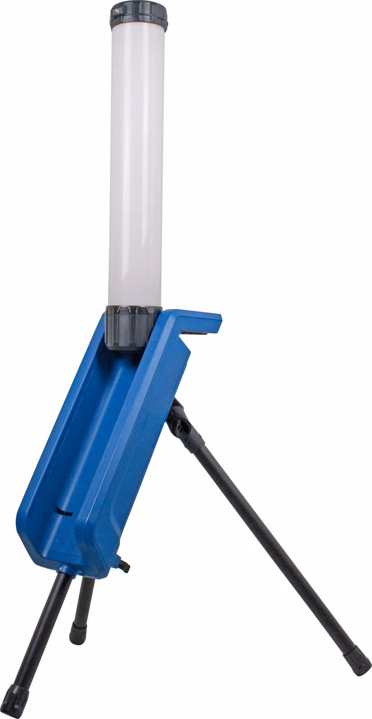 as-Schwabe colonna luminosa LED ricaricabile pieghevole 360° 30W 3000 lumen IP44