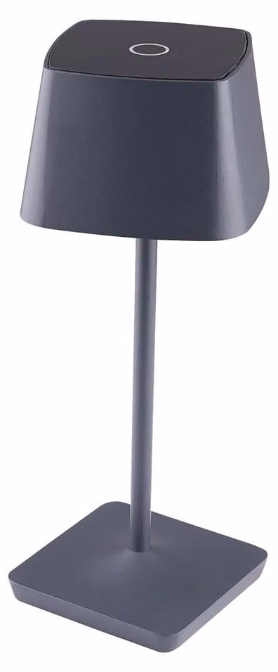 Lampade da tavolo a LED, antracite, touch dimmer, IP54, H 28 cm