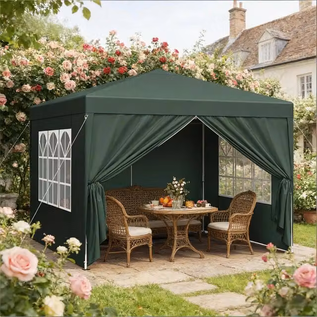 Gazebo da giardino ideale per matrimoni riparo esterno con tetto protettivo adatto per patio catering ed eventi solo gazebo incluso