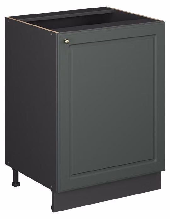 Mobiletto base cucina Vicco Fame-Line Verde-oro rustico/Antracite 60 cm 1 anta senza piano di lavoro, Model 65165