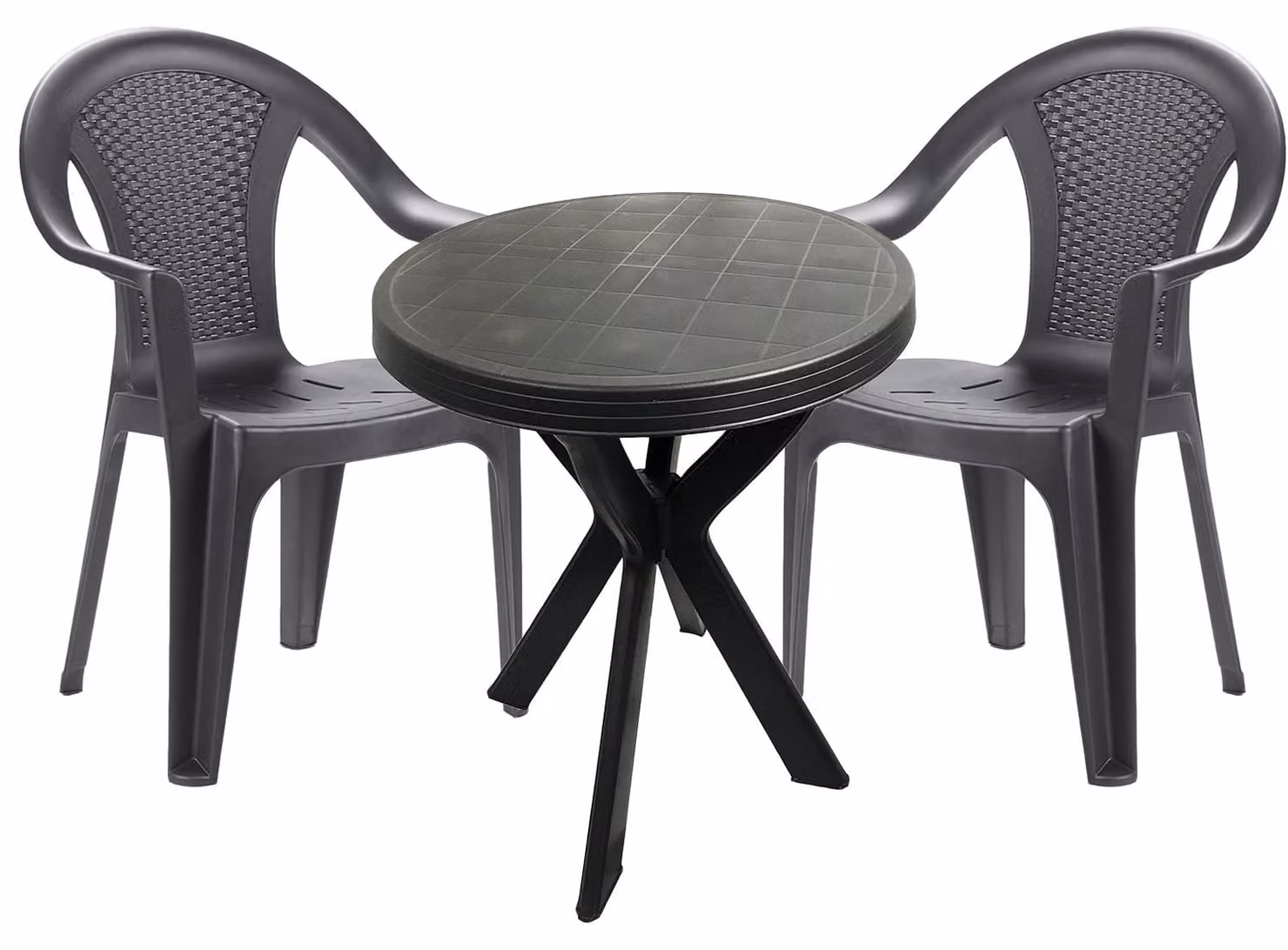 set bistrot da 3 pezzi Set da giardino Tavolo in plastica resistente alle intemperie