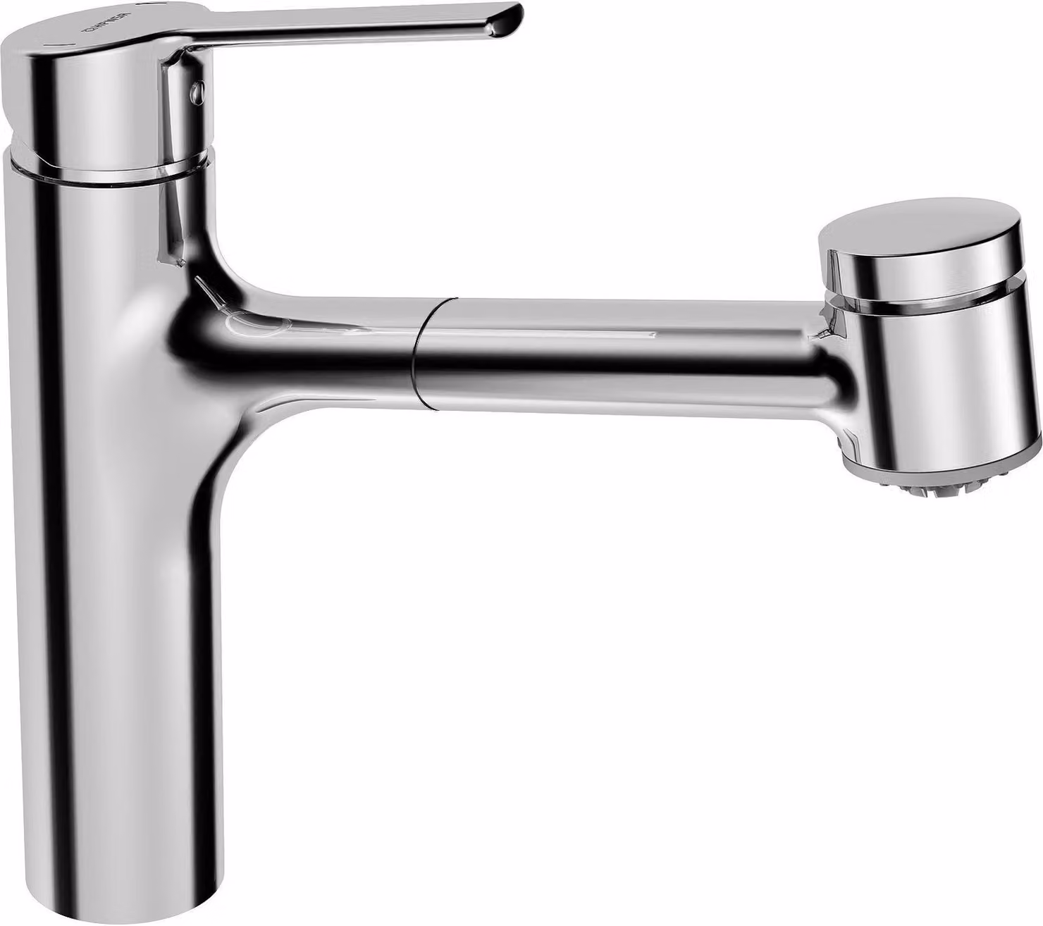 Rubinetto per lavabo a bassa pressione, cromato, girevole a 270°, con bocchetta da 200 mm
