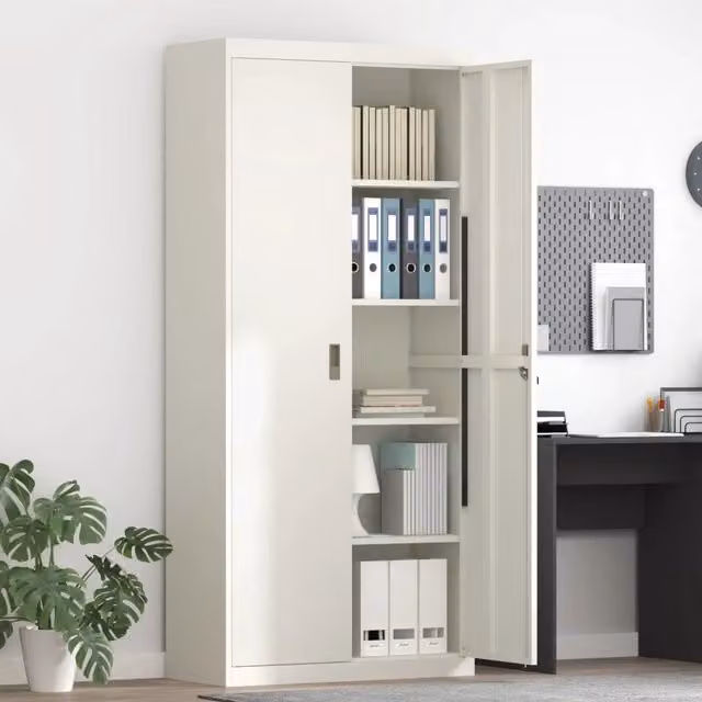 Armadio Bianco 90 x 40 x 200 cm Acciaio 3406177