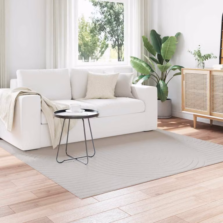 Tappeto vidaXL PALMERAS per interno ed esterno, beige, 200 x 200 cm