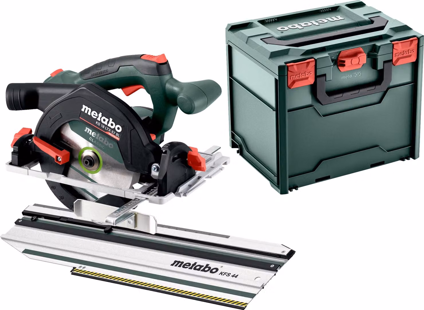Metabo Akku-Handkreissäge KS 18 LTX 57 BL in Metabox, ohne AKKU 691223000