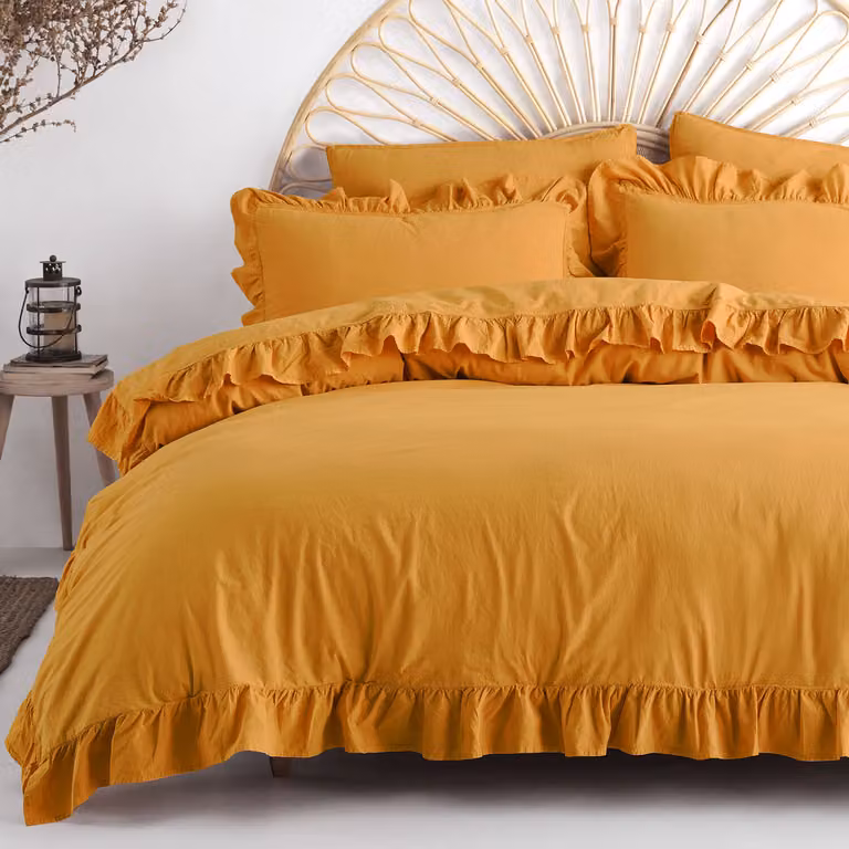 Biancheria da letto in cotone NARCISSUE/220x200(P) LAVATO A PIETRA