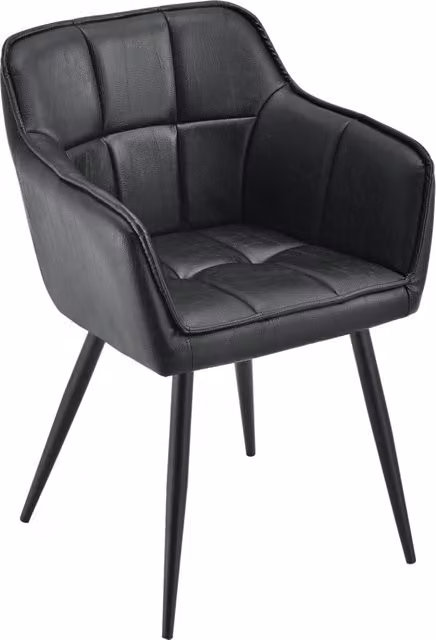 Set di 2 sedie da pranzo soggiorno design moderno cucina 81 x 57 x 53 cm nero 03_0009609