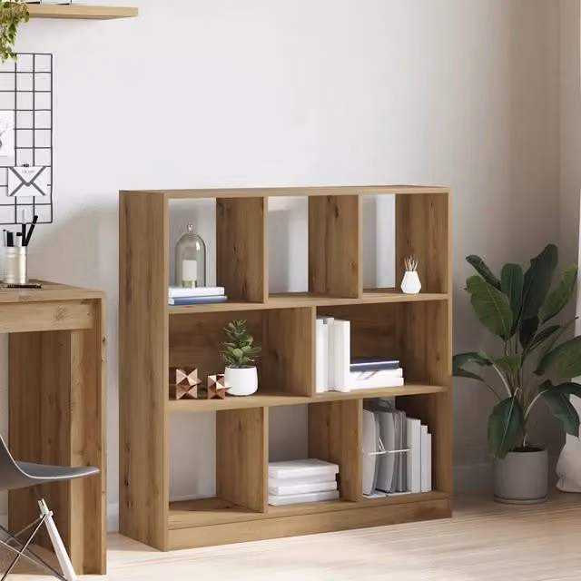 Libreria a parete vidaXL in legno marrone stile classico L: 97,5 cm, P: 29,5 cm, H: 100 cm – 1