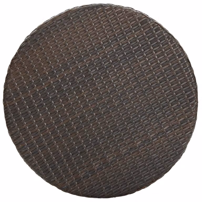 vidaXL Tavolo da giardino marrone 60,5x106 cm Poly Rattan
