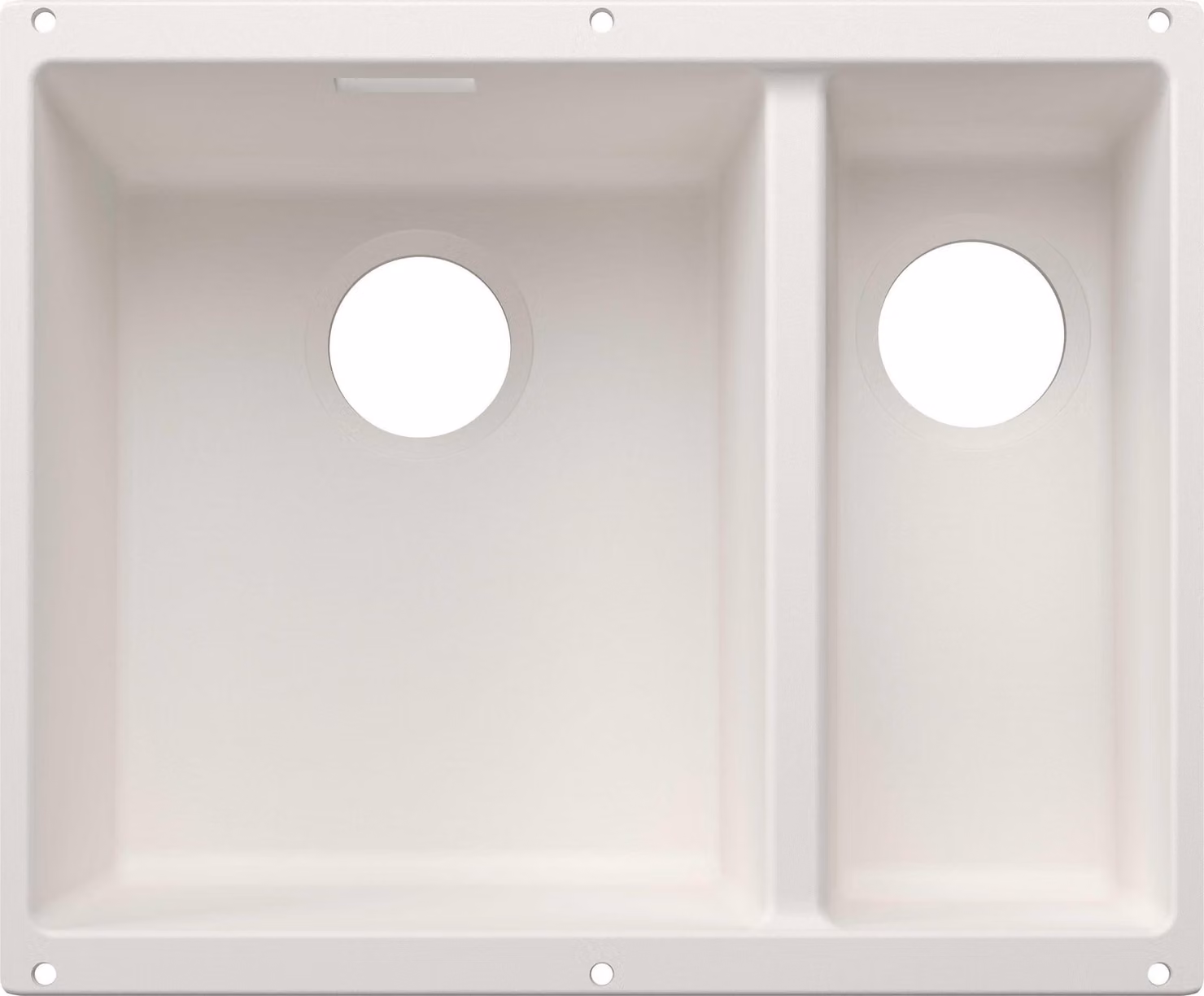 BLANCO SUBLINE 340/160-U per componenti colorati Lavello da incasso SILGRANIT bianco da 60 cm senza scarico telecomando