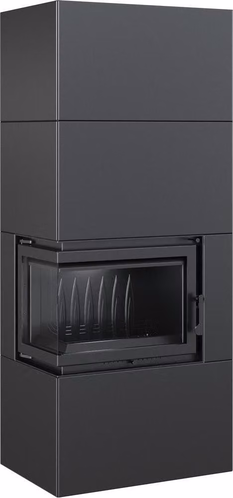 Focolare modulare 8 kW Ø 200 nero