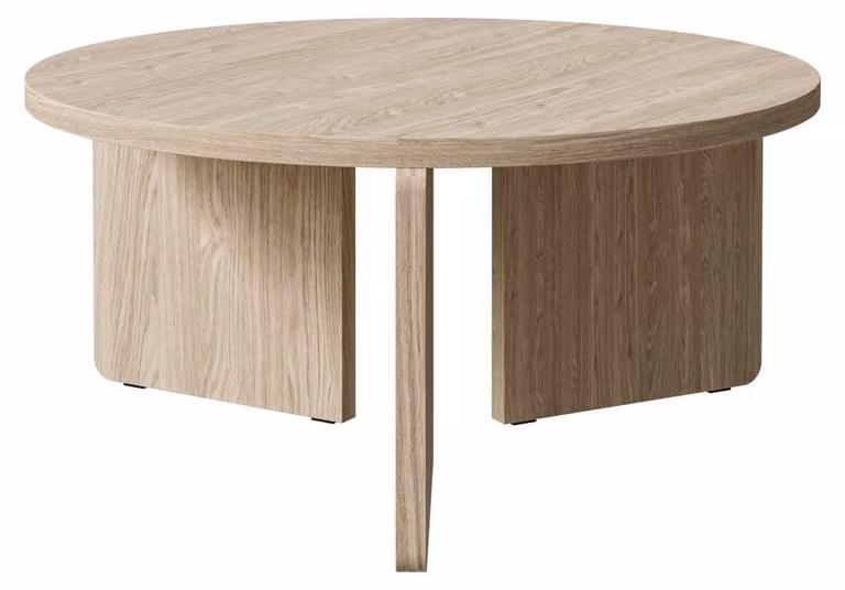 Selsey Preffines - Tavolino da caffè - 85 cm - Finitura legno di quercia