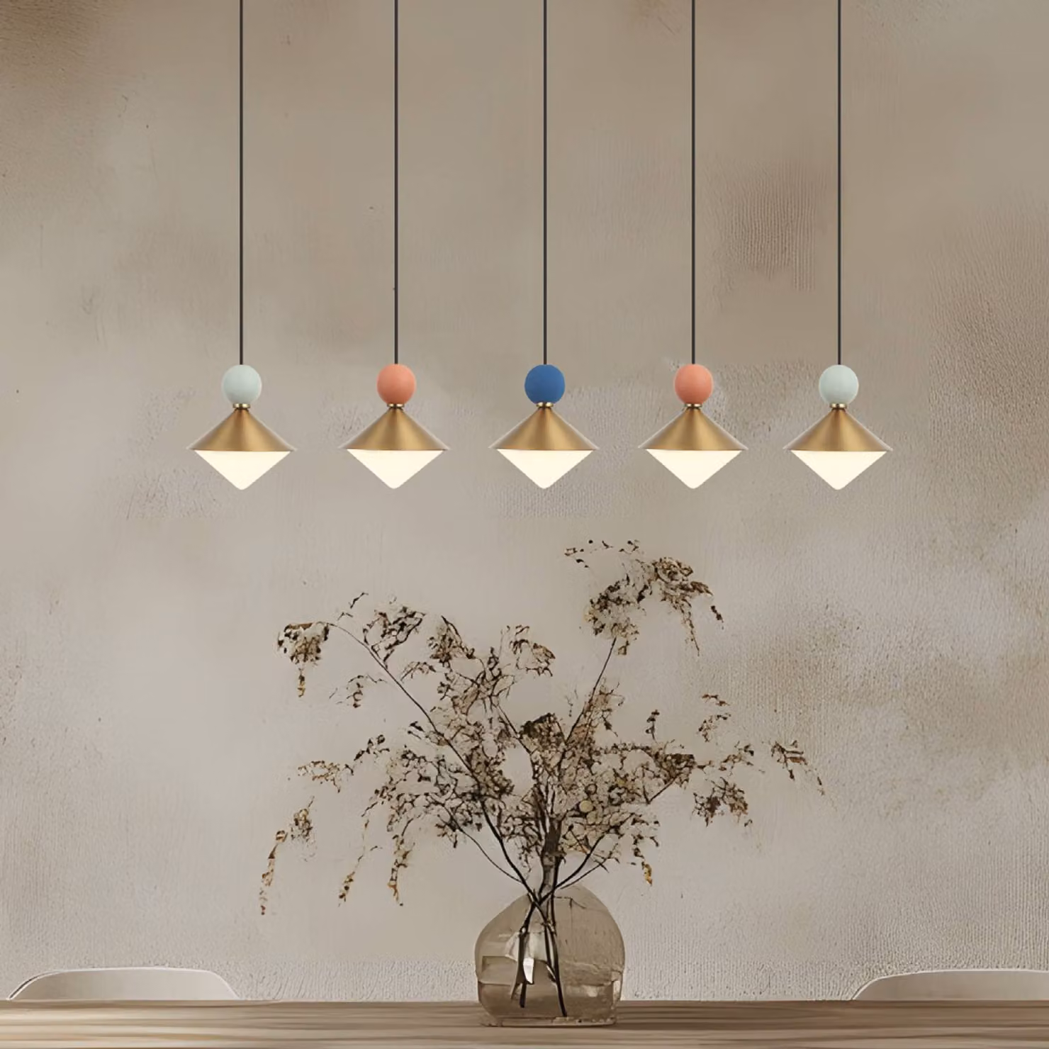 Zambelis Lampada a sospensione 25103, dimmerabile, Ottone / Oro, Soggiorno / Sala da pranzo, Metallo, Lampada a sospensione