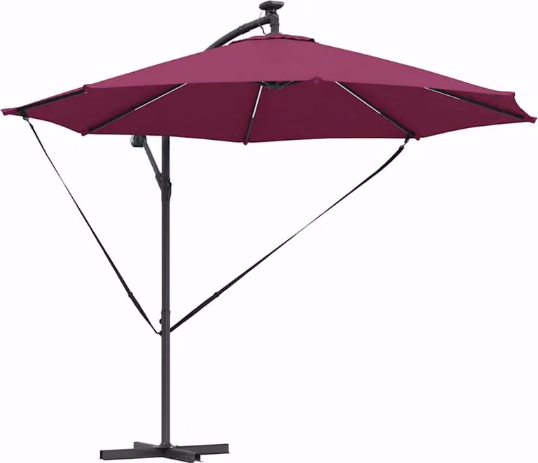 Ombrellone Rosso Bordeaux 294 x 294 x 248 cm
