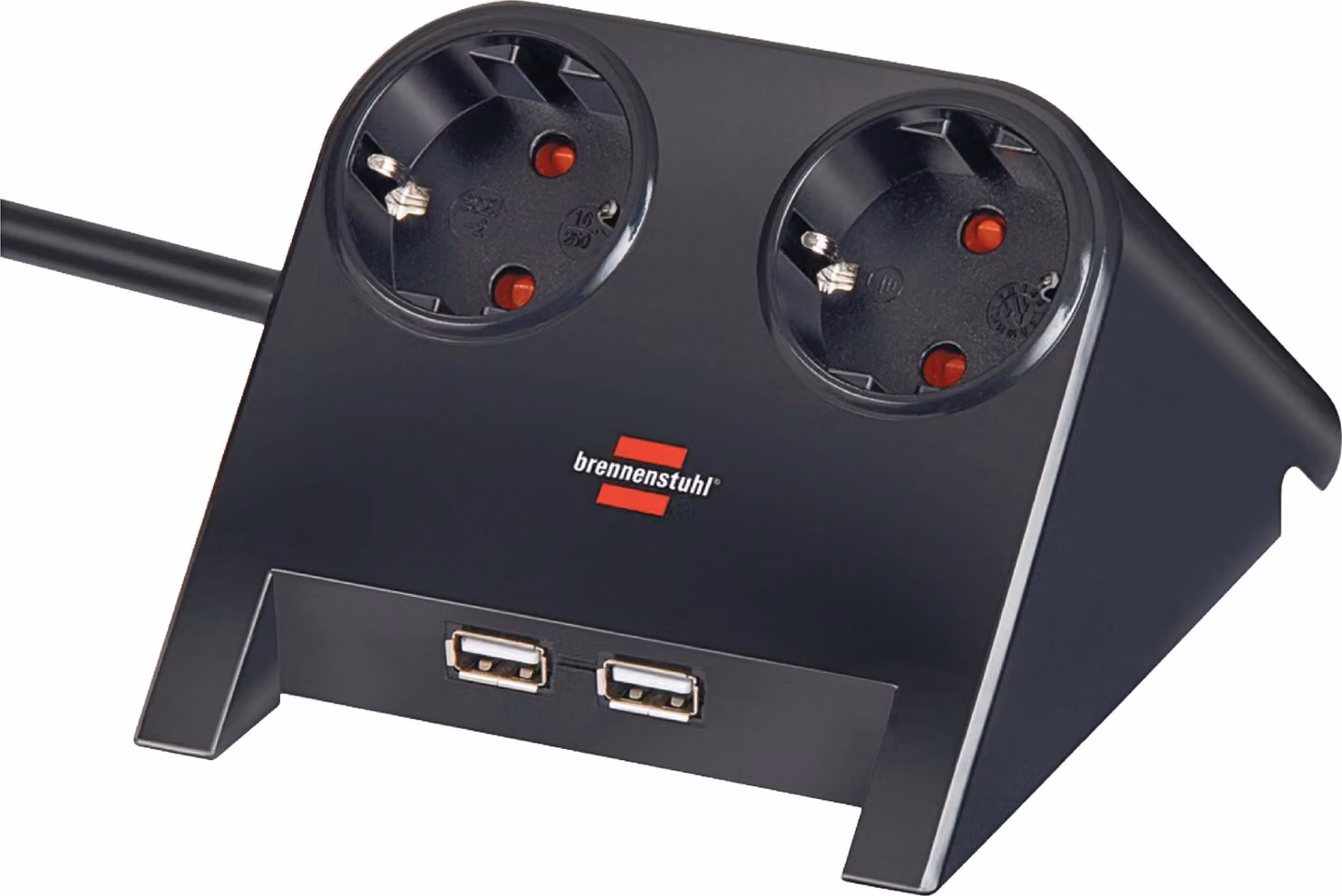 presa da tavolo brennenstuhl "Desktop-Power", a 2 vie, 2 x USB