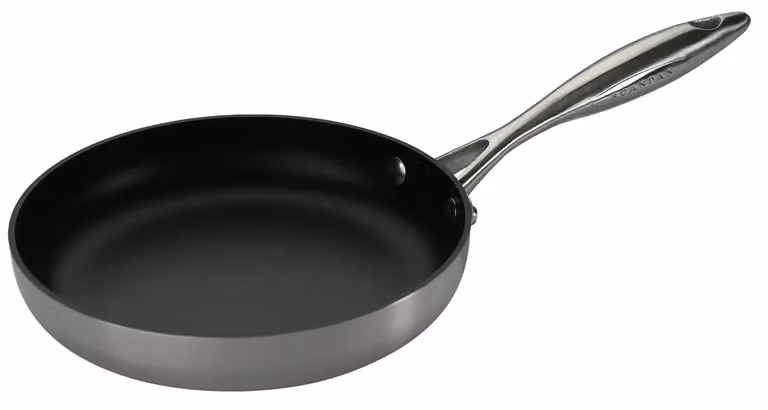 Padella svasata bassa serie CTX in Alu-inox per induzione con manico in acciaio inox, diam. 24cm
