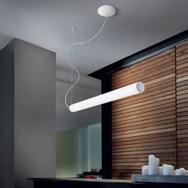 Linea Light TU-O Lampada a Sospensione LED Bianca con Altezza Regolabile