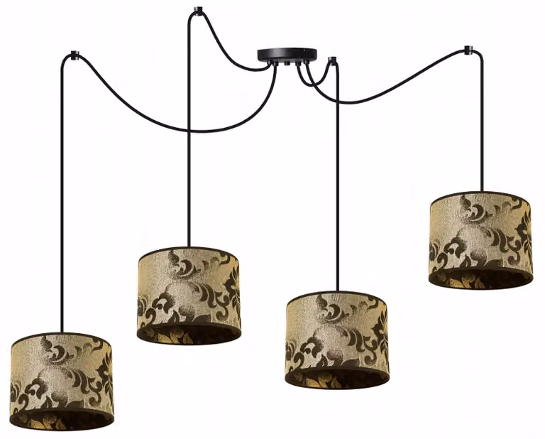 Lampada a sospensione Spider Gold – Lampada a sospensione moderna con paralume Lampada da soffitto di design