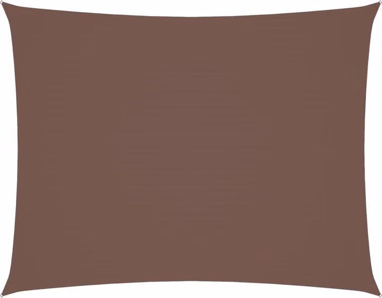 Parasole a Vela Oxford Rettangolare 3x6 m Marrone