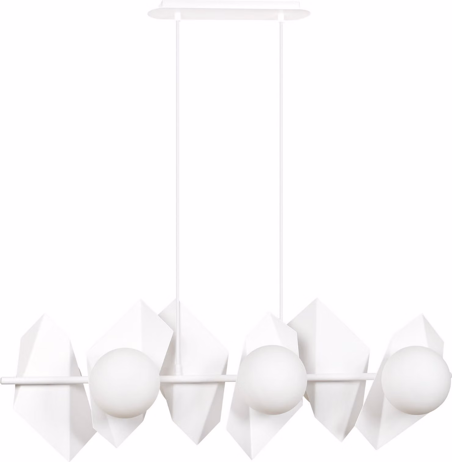 Lampadario Emibig 6xE14 40W DRIFTON 6 BIANCO 637/6