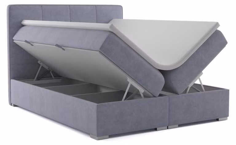 Boxspring Bett Hotel Doppel Textil Luxus Betten Polster Bettkasten Funktion