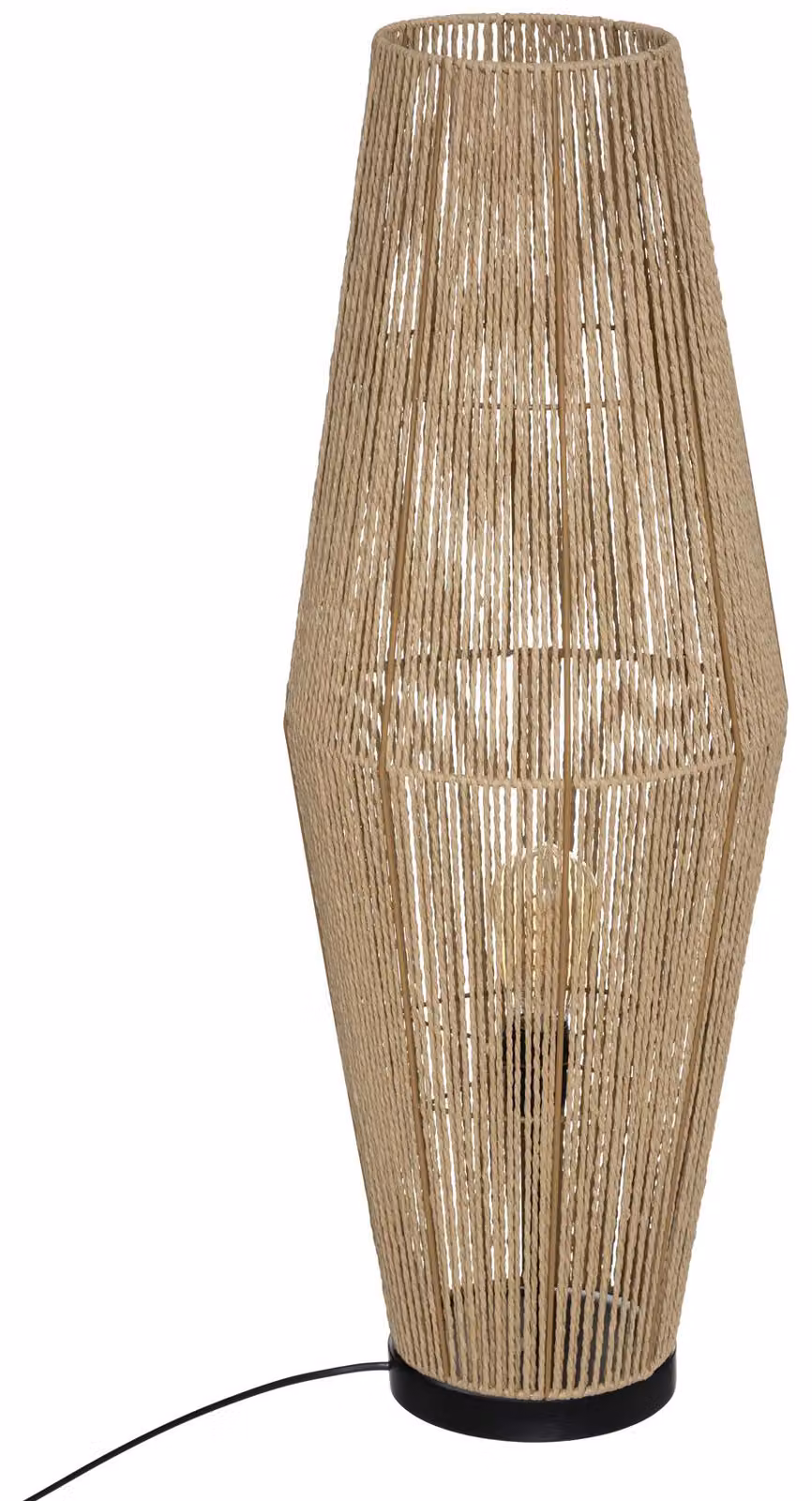LAMPADA DA PAVIMENTO IN LEGNO marrone naturale Aissa