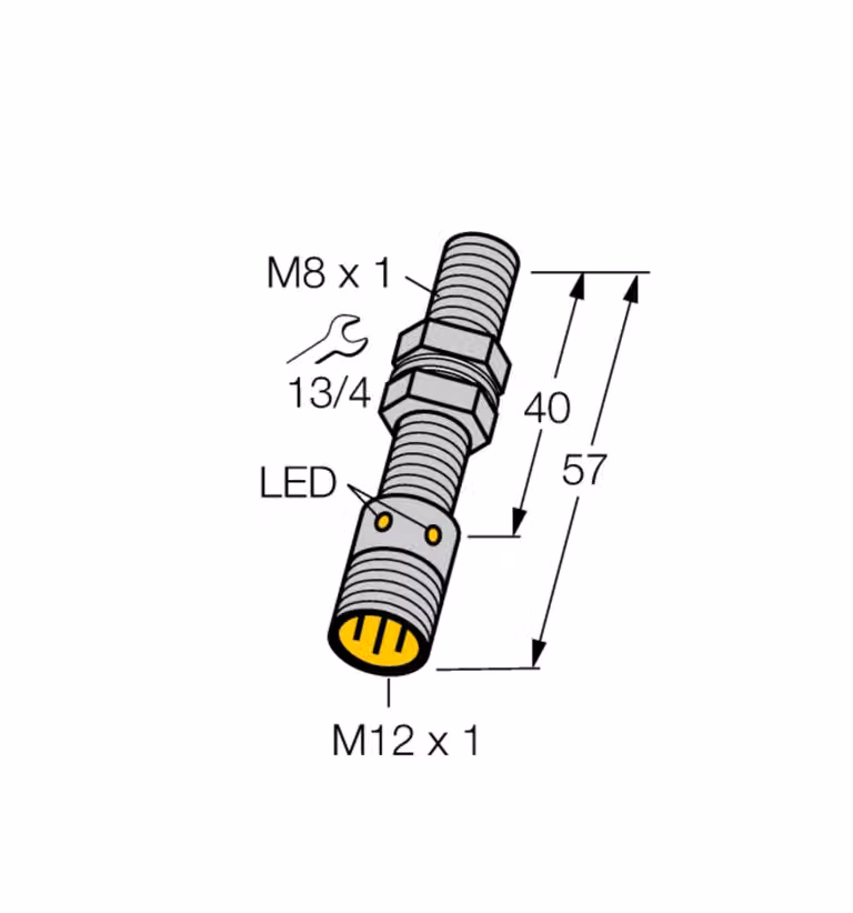 Turck 4600555 - BI1,5U-EGT08-AP6X-H1341, sensore induttivo Uprox