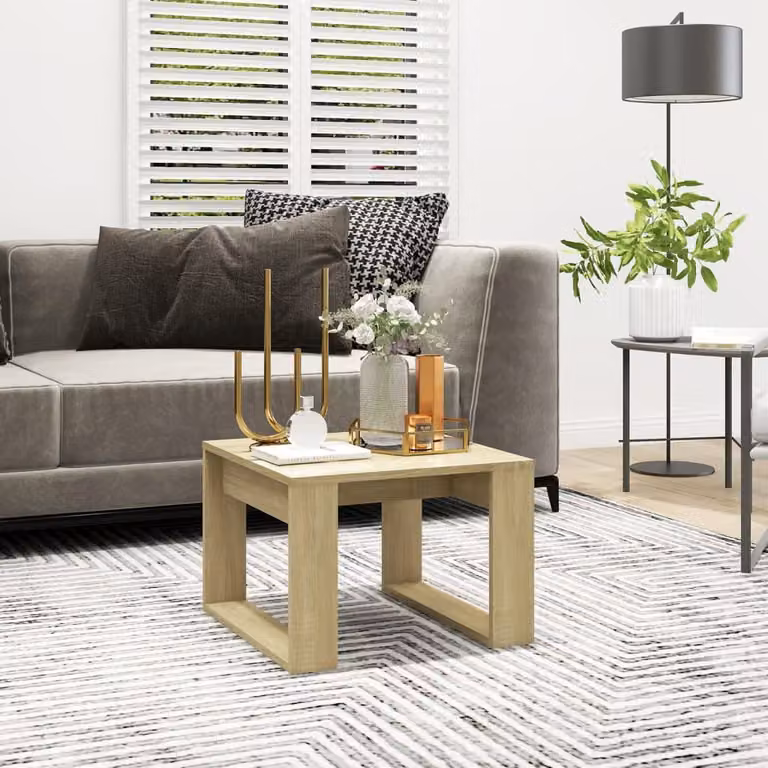 Maison Exclusive - Tavolino Sonoma in rovere 50x50x35 cm Materiale ligneo