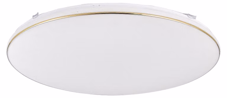 Plafone LED rotondo OMAR bianco e oro 48W, bianco neutro 3500 lm, metallo, dimensioni: 5,4 x 53 x 53 cm, IP20, Zuma Line
