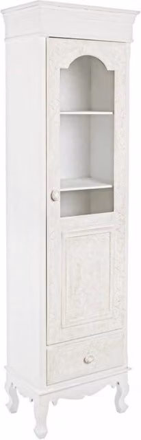 Vetrina 1 Anta 1 Cassetto Clorine in Legno