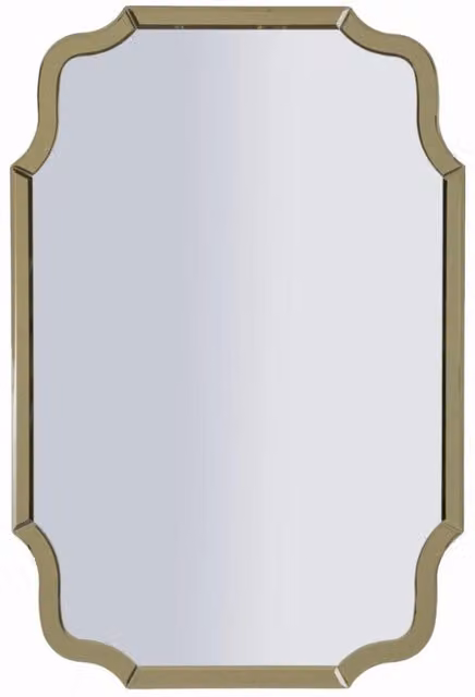 Specchio da parete Istanbul sagomato Vikasa Home con cornice oro L: 54 cm, H: 84,5 cm