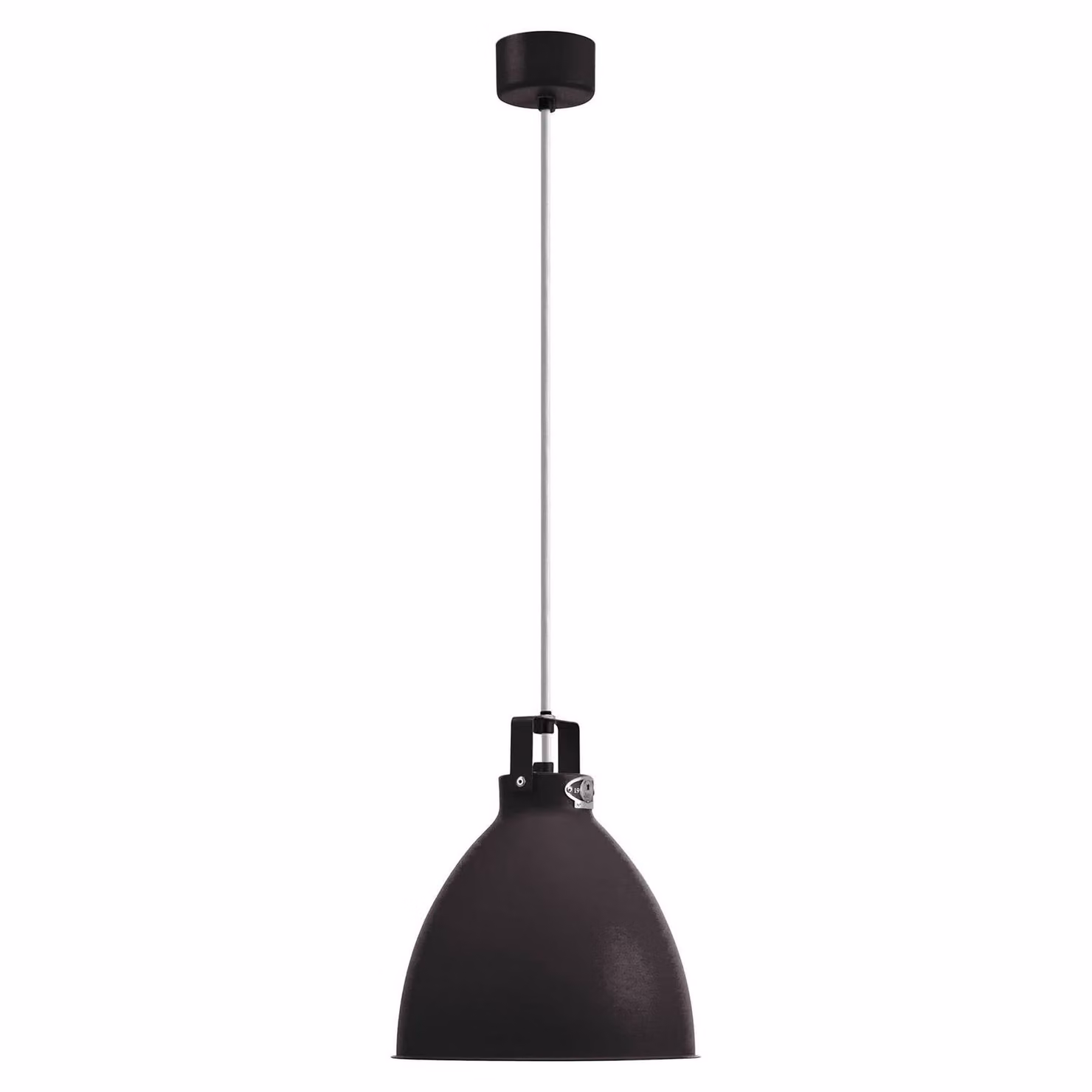 Jieldé Lampada a sospensione Augustin A240, dimmerabile, Nero, Soggiorno / Sala da pranzo, Alluminio, Industriale, Lampada a sospensione