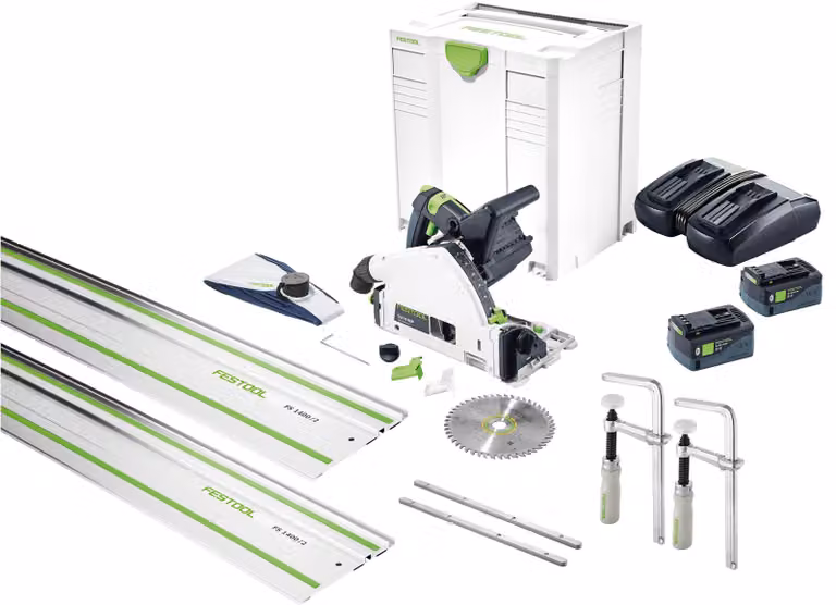 Set CAMP con sega a immersione a batteria Festool TSC 55 KEBI | 576905