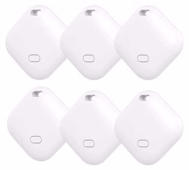 Smart Tracker, connessione Bluetooth, MFI, confezione da 6 pezzi, colore bianco