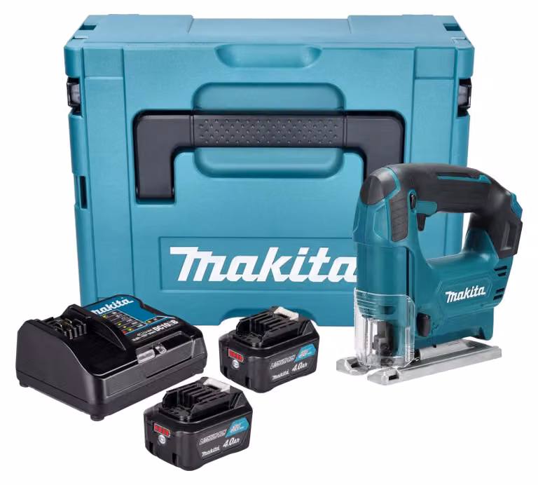 Makita JV 101 DSMJ Seghetto alternativo a batteria 12 V max. 65 mm + 2x batteria 4,0 Ah + caricabatteria + Makpac