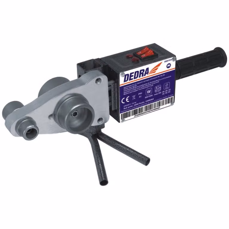 Saldatore Dedra per tubi in plastica Pvc 800W/1500W Ded7515