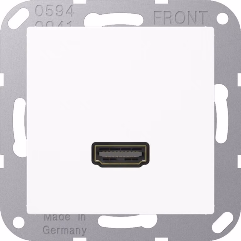Connessione multimediale Jung aws HDMI con anello di supporto MA A 1112 WW