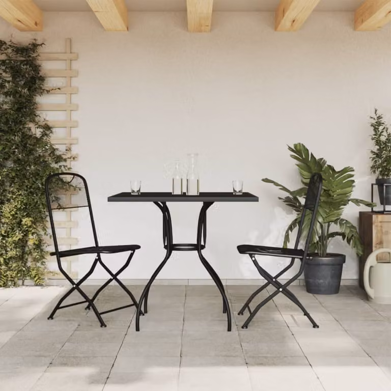 Maison Exclusive - Set da giardino da 3 pezzi, antracite, con struttura a griglia