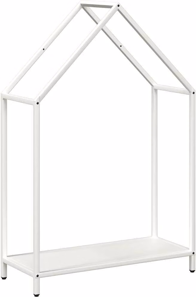 Rastrelliera per Legna da Ardere Bianca 60x25x90 cm