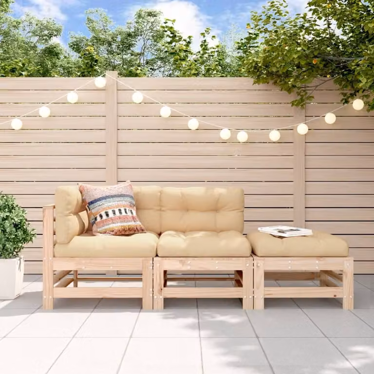 Maison Exclusive - Set da giardino 3 pezzi in legno massello di pino
