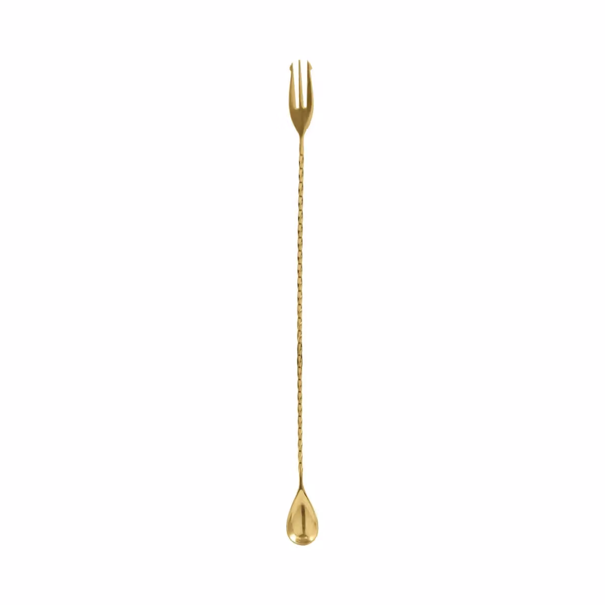 Cucchiaio/forchetta miscelatore oro antique Paderno, 30cm