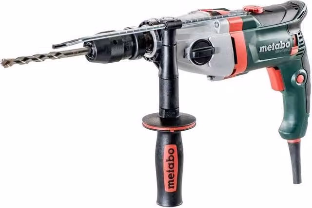 Metabo SBEV 1300-2 Trapano a Percussione Elettronico 1300W con 2 Marce, Mandrino Autoserrante da 13mm e 58900 bpm