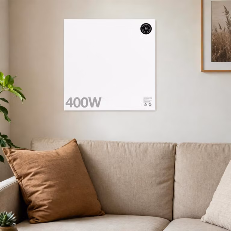 Riscaldatore a infrarossi ibrido Ikodm da 400 W, con controllo tramite app, telecomando e piedini