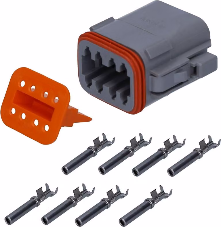KALI-1208-S SET DI PRESE CONNETTORI DT TEDESCO 8 poli