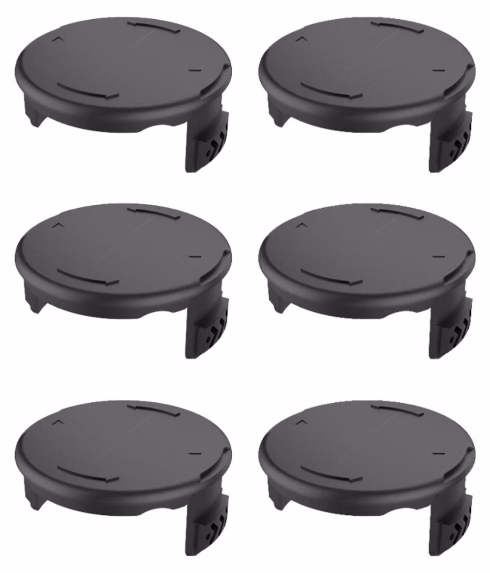 INF Tappi per Bobina Decespugliatore (6 pezzi) - Copertura Bobina in ABS, compatibile con Bosch F016800569 F016800385, Sostituzione Diretta F016F04557