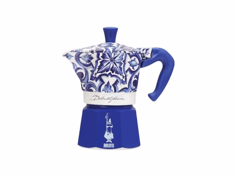Moka Express Blu Mediterraneo Caffettiera