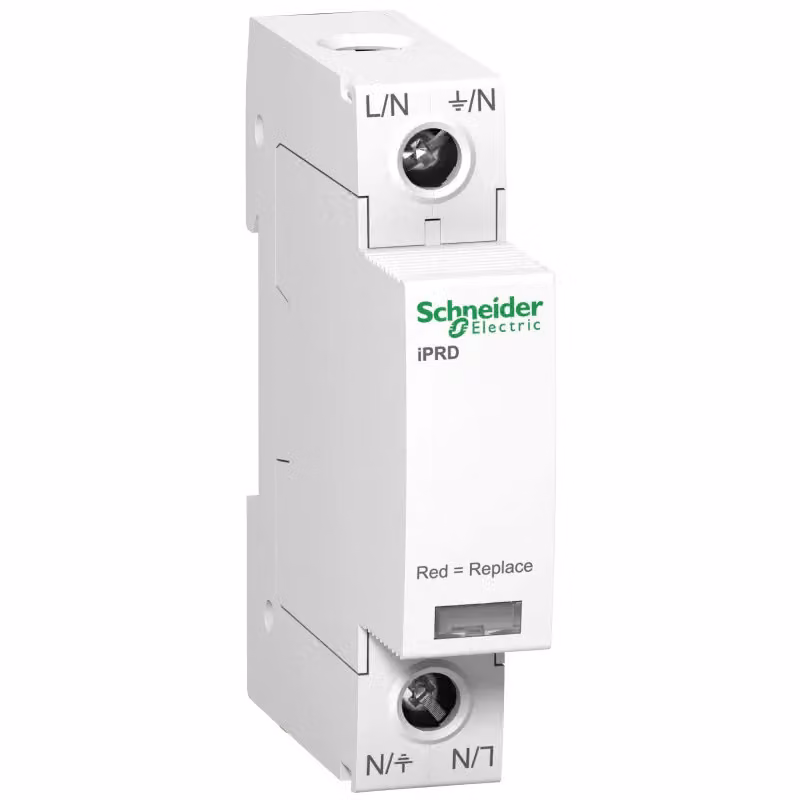Schneider Electric Scaricatore di sovratensione iPRD40, Tipo 2, moduli di protezione innestabili, 1P, Imax 40 kA A9L40100
