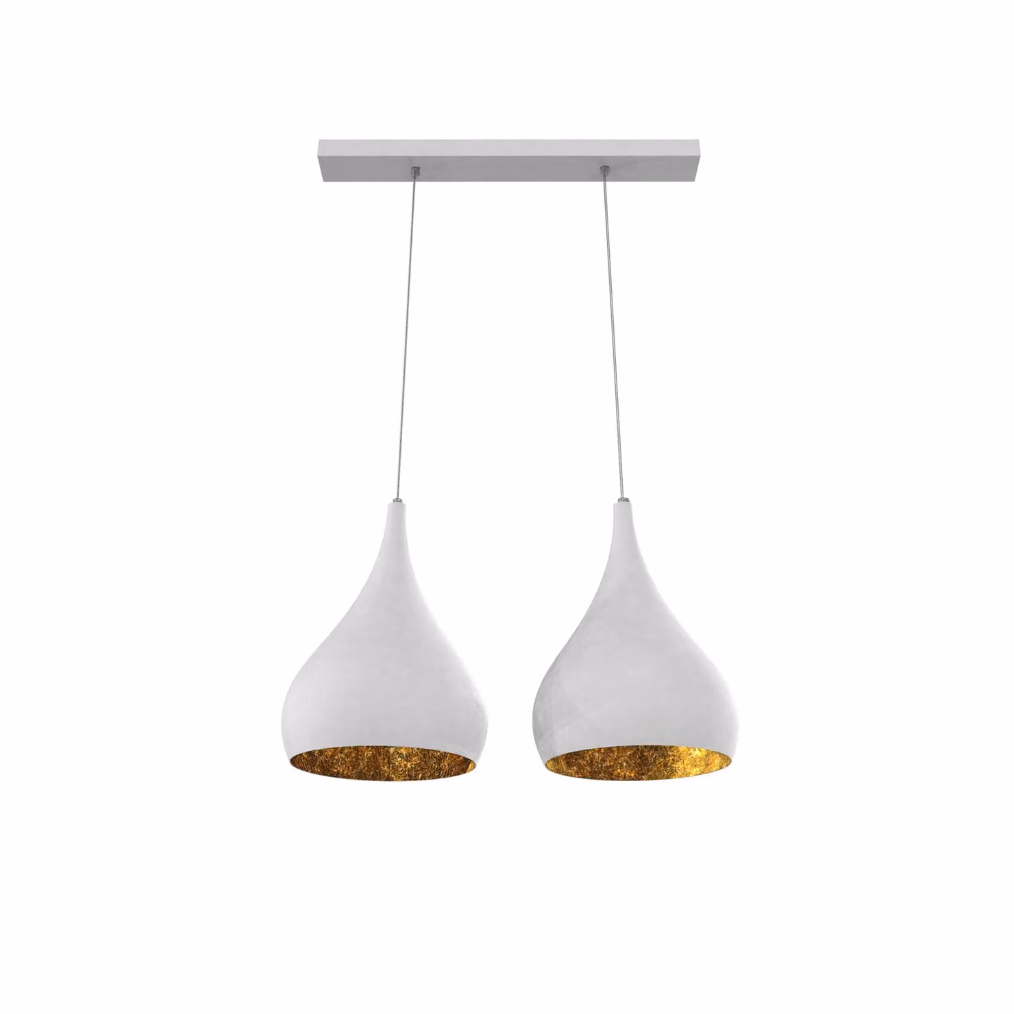 Lampada A Sospensione Calice Lineare X2 Foglie
